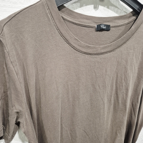 Rails Edie Canteen Cotton Tshirt Short Sleeve Wrap Front Dress - Picture 3 of 7